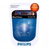 Автолампа W5W Philips 12V-5W Blue Vision (2шт.) блистер 12961 BV (бл.)